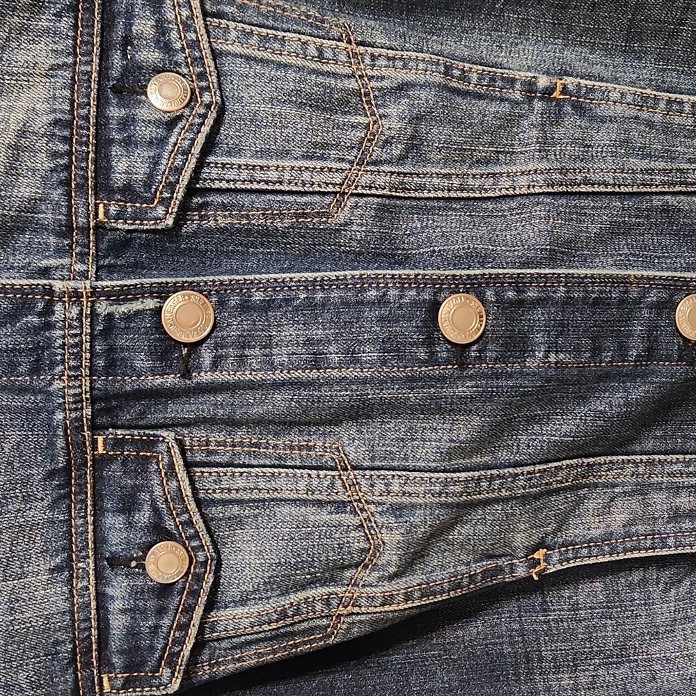 American Eagle Outfitters Blue Denim Jean Jacket - Picture 3 of 8